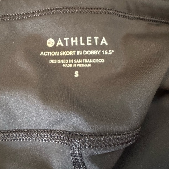 NWT ATHLETA Black “Action Skort in Dobby 16.5”” - Picture 7 of 8